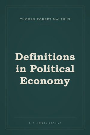 Cover of Definitions in Political Economy