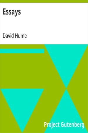Cover of Essays, Moral, Political, and Literary