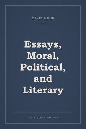 Cover of Essays, Moral, Political, and Literary
