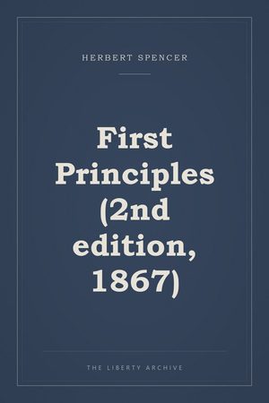 Cover of First Principles (2nd edition, 1867)