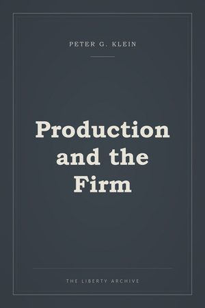 Cover of Production and the Firm